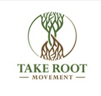 Take Root Movement Christian logo featuring intertwined green tree branches and brown roots inside a circular emblem on a white background. Take Root Movement vinyl sticker